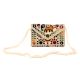 Beige Colorful Traditional Clutch