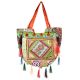 Orange Sling Tribal Banjara Bag With Tassels
