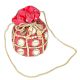 Pink Mirror Work Potli Bag
