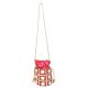 Pink Mirror Work Potli Bag