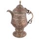 Engraved Copper Samovar with Flora and Leaf Design
