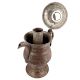 Engraved Copper Samovar with Flora and Leaf Design
