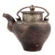 Bronze Tea Pot with Indian Patterned Engraving