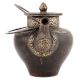 Bronze Tea Pot with Indian Patterned Engraving