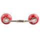 Red Leaf Floral Ceramic Bridge Handle