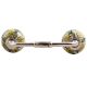 Green Leaf Floral Ceramic Bridge Handle