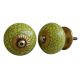 Yellow Black Crackle Ceramic Cabinet Knob Online