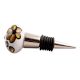 Brown Hibiscus Flower Ceramic Wine Stopper