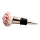 Red Leaf Floral Ceramic Wine Stopper
