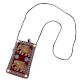 Maroon Elephant Mini Purse / Mobile Pouch For Womens Hook