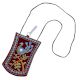 Maroon Peacock Mini Purse / Mobile Pouch For Womens Hook