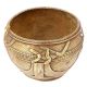 Golden Tribal Brass Bowl Wire Work Religious Prayer