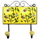 Yellow Forest Green Leaf Tiles Hooks