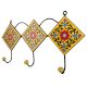 Yellow Forest Green Leaf Tiles Hooks