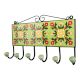 Lime Green Yellow Floral Tiles Hook