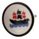 Black Boat Flat Ceramic Dresser Knob Online 