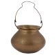 Old Brass Handcrafted Unique Shaped Holy Water Pot or Kamandal