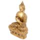 Sitting Brass Buddha In Dharma ChakraÂ Mudra
