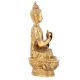 Sitting Brass Buddha In Dharma ChakraÂ Mudra