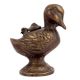 Old Vintage Brass Duck Box