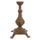 Brass Candlesticks Standing On Four Chiseled Lions Feet
