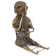 Dhokra Brass Handcrafted Lady Sitting