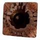Pink Glass Square Cut Cabinet Knob Online