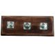 Water Glass Square Cut Wooden Hooks