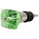 Green Glass Square Cut Wine Stopper