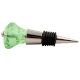 Green Glass Square Cut Wine Stopper