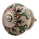 Red Leaf Flower Ceramic Dresser Knob Online