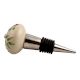 Pea Green Leaf Flower Ceramic Wine Stopper