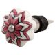Pink Dahlia Medium Ceramic Wine Stopper