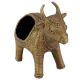 Brass Cow Napkin and Tissue Holder
