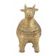 Broad Cow Figurine in Brass Dhokra Tissue Holder