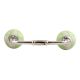 Light Green Etched Ceramic Bridge Handle