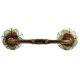 Green Clove Flower Ceramic Bridge Handle