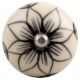 Black Flower Ceramic Wine Stopper