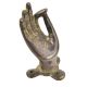Door Handle Pull Aged Brass Buddha Hand Mudra