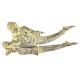 Lord Vishnu and Goddess Lakshmi Patina Engraved Brass Nut Cracker