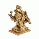 Ganesha with Consorts Riddhi and Siddhi Brass Statue