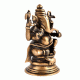 Brass Unusual Sitting Ganesha Statue