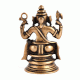 Brass Unusual Sitting Ganesha Statue