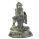 Brass Meditating Shiva Statue with Patina