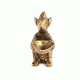 Brass Rat Holding Diya Statue