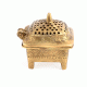 Brass Trinket Box with Jali Design