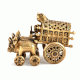 Brass Indian Village Bullock Cart Sculpture