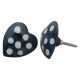 Slate Grey Heart Drawer Knobs