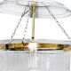 U Shape Clear Glass Ceiling Lamp