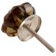 Smoky Melon Glass Cabinet Knob
